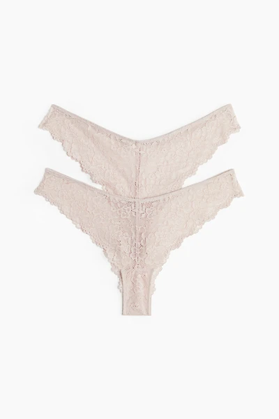 2-pack Lace Brazilian Briefs