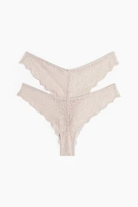 2-pack Lace Brazilian Briefs