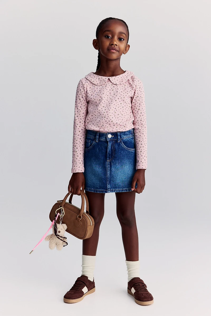 Haut en jersey avec col