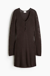 Pointelle-Knit Dress