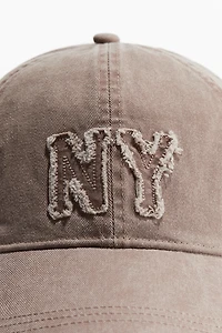 Appliquéd Cotton Cap