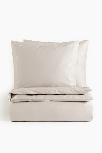Cotton Sateen King/Queen Duvet Cover Set