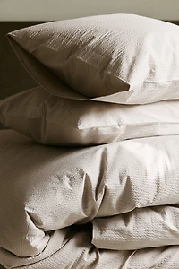 Seersucker Twin Duvet Cover Set