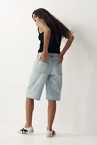 Denim Bermuda Shorts