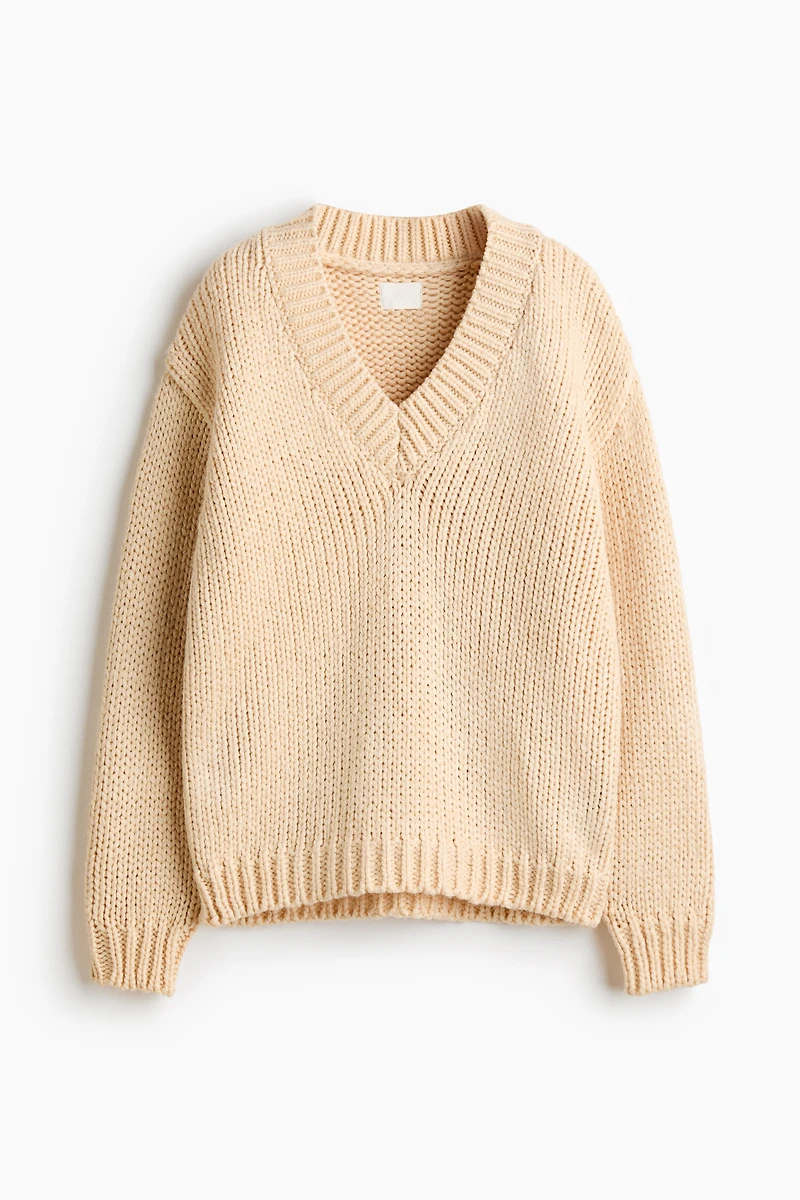 Knit V-Neck Sweater