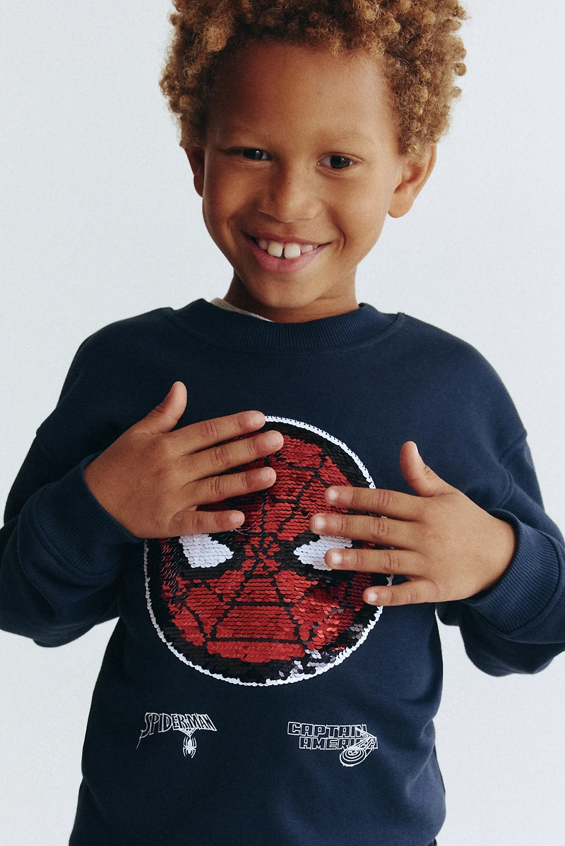 Oversized Printed Sweatshirt