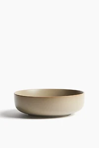 Reactive-Glaze Stoneware Serving Bowl