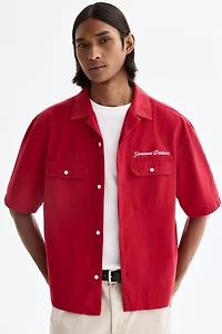 Relaxed-Fit Short-Sleeved Utility Shirt