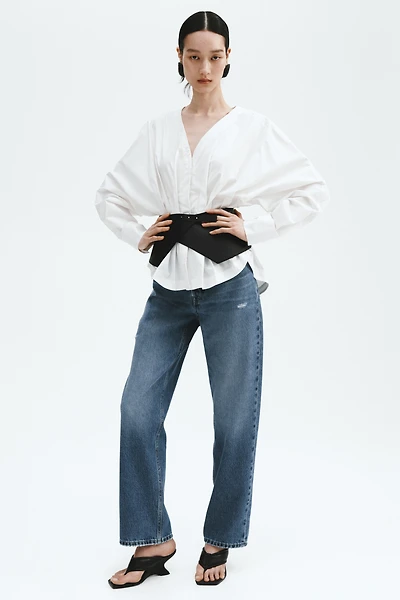 Straight High Waist Ankle Jeans