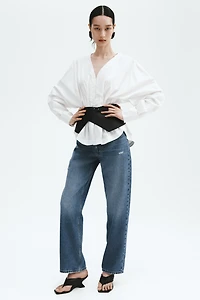 Straight High Waist Ankle Jeans