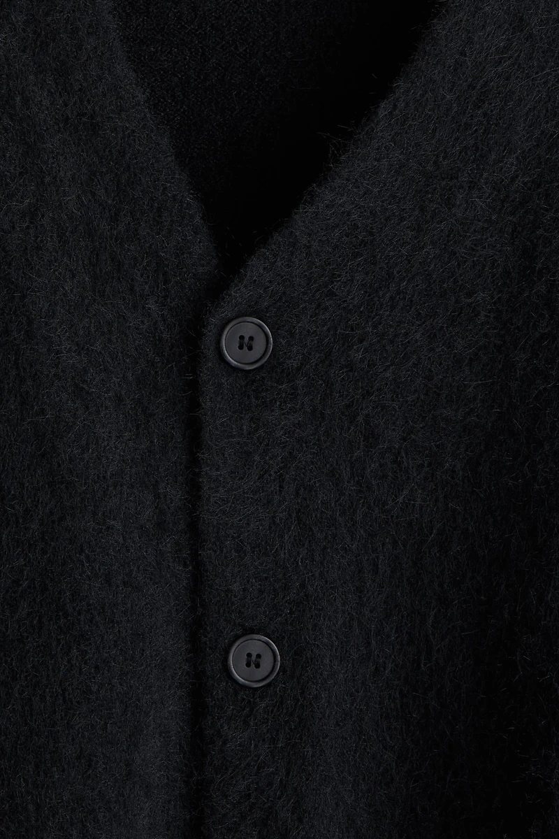 Loose-Fit Fuzzy Cardigan