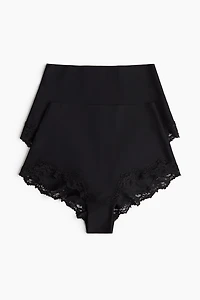 Lot de 2 culottes en microfibre