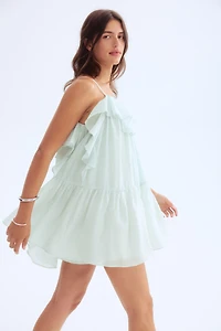 Robe à volants en organza