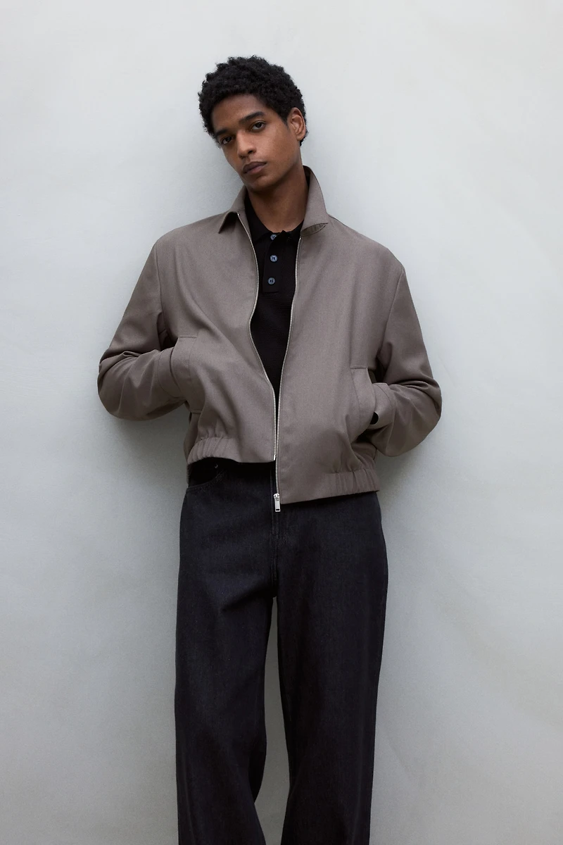 Veste coupe classique en sergé