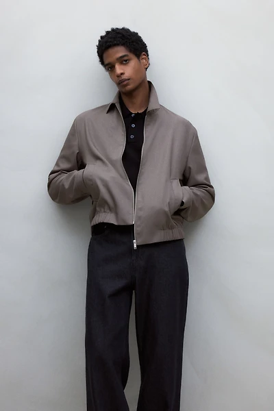 Veste coupe classique en sergé