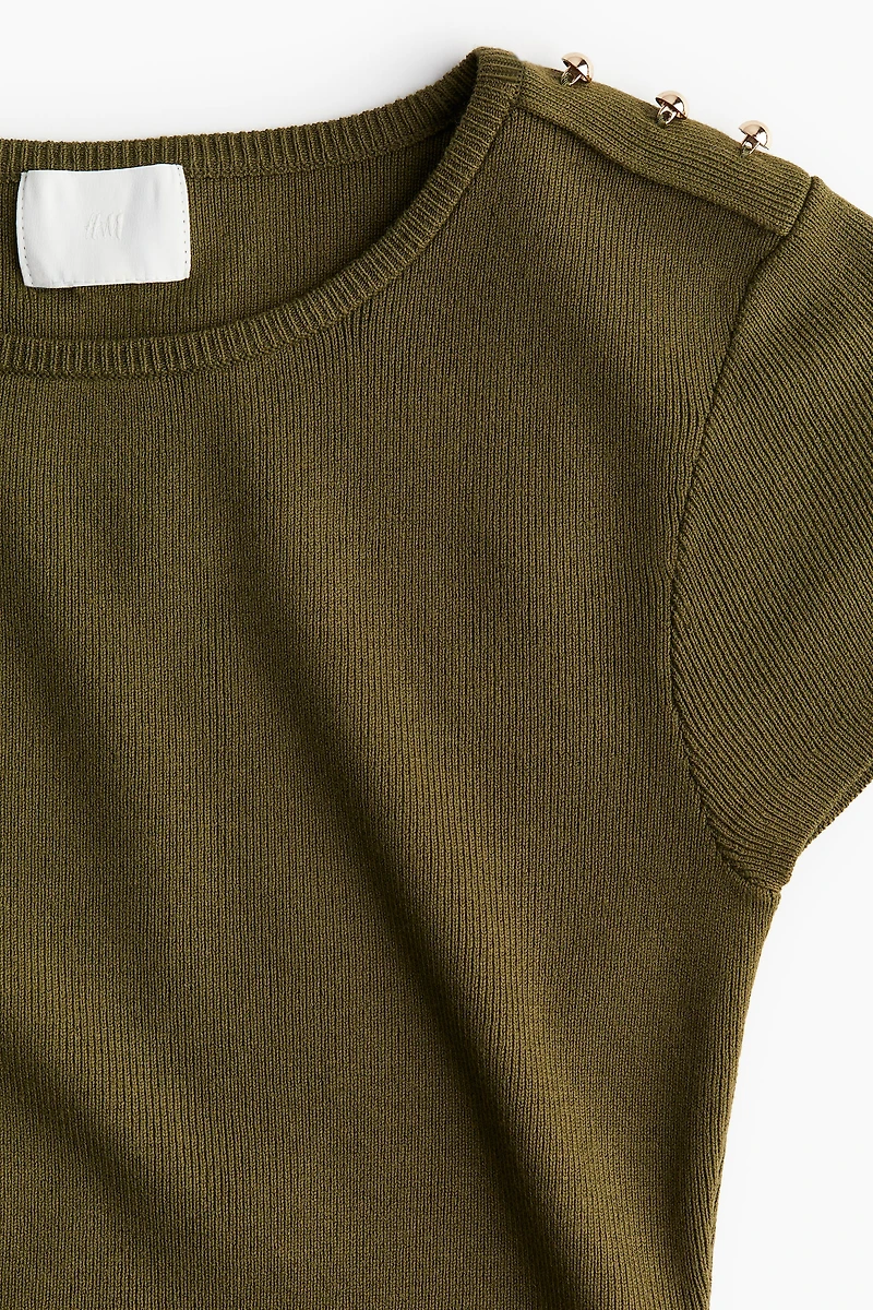 Fine-Knit T-Shirt