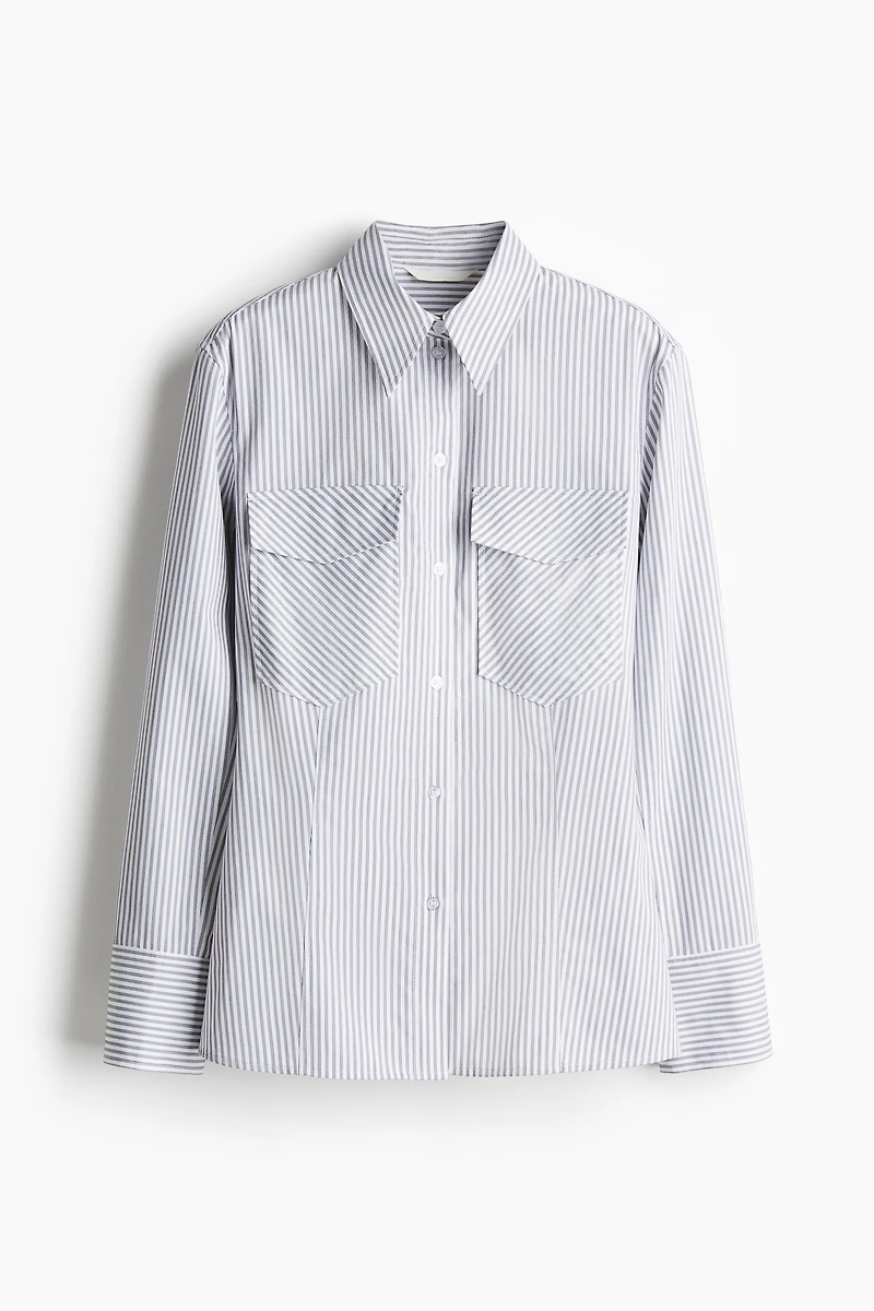 Fitted Poplin Shirt