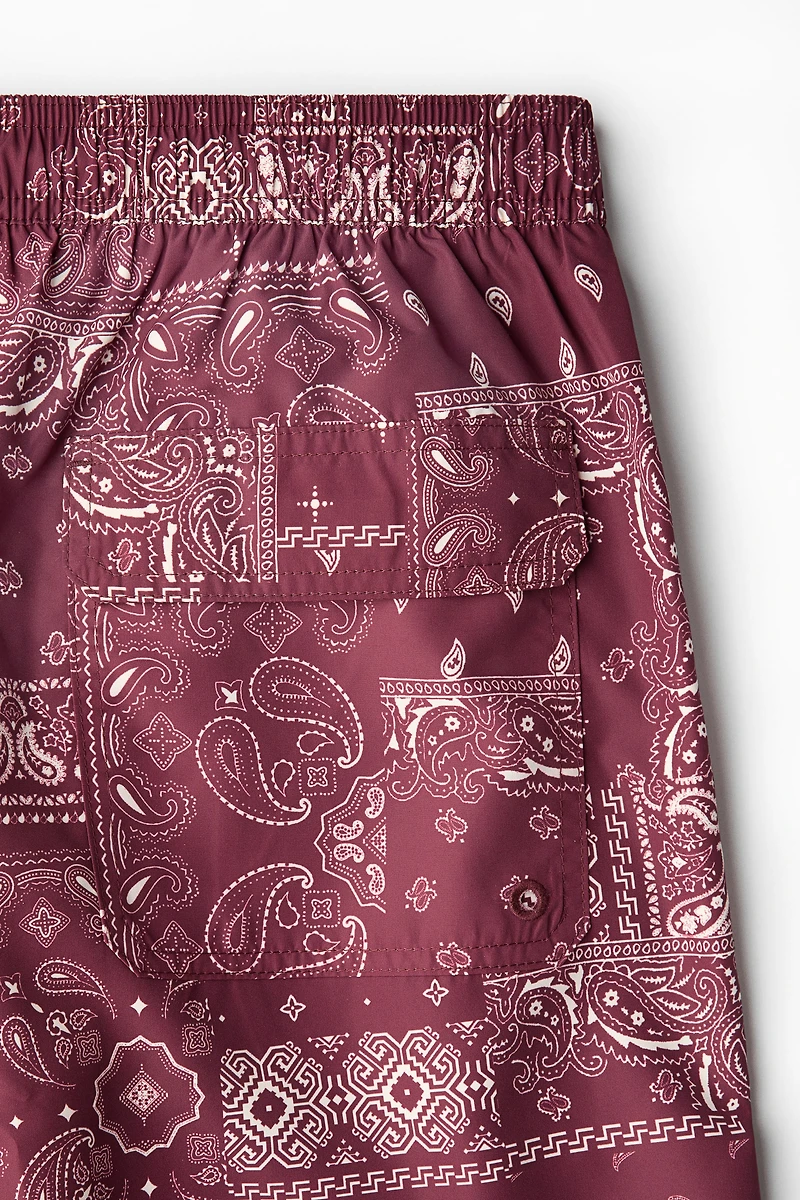 Patterned Swim Shorts