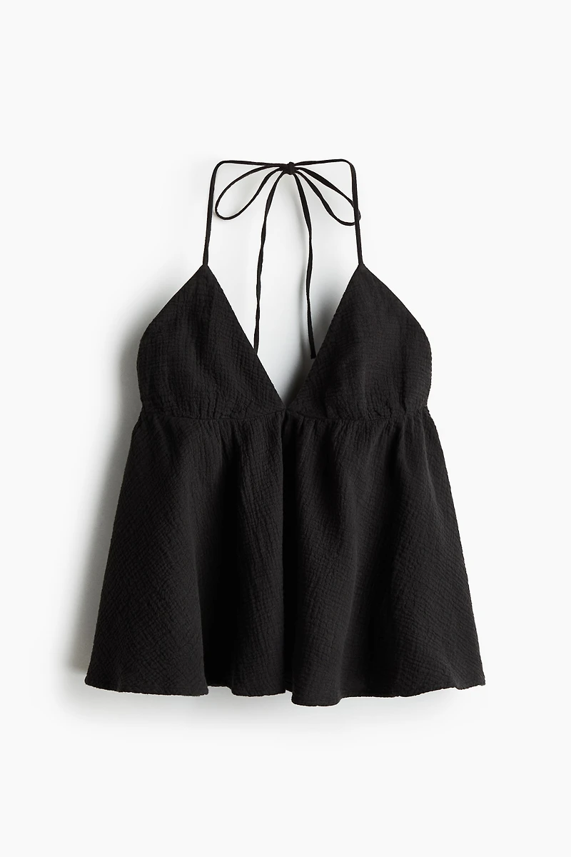 Cotton halterneck top