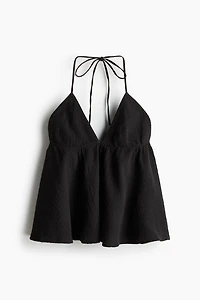 Cotton halterneck top