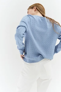 Cable-Knit Sweater