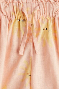 Linen-blend Shorts