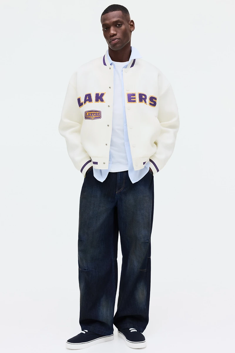 Loose-Fit Scuba Baseball Jacket