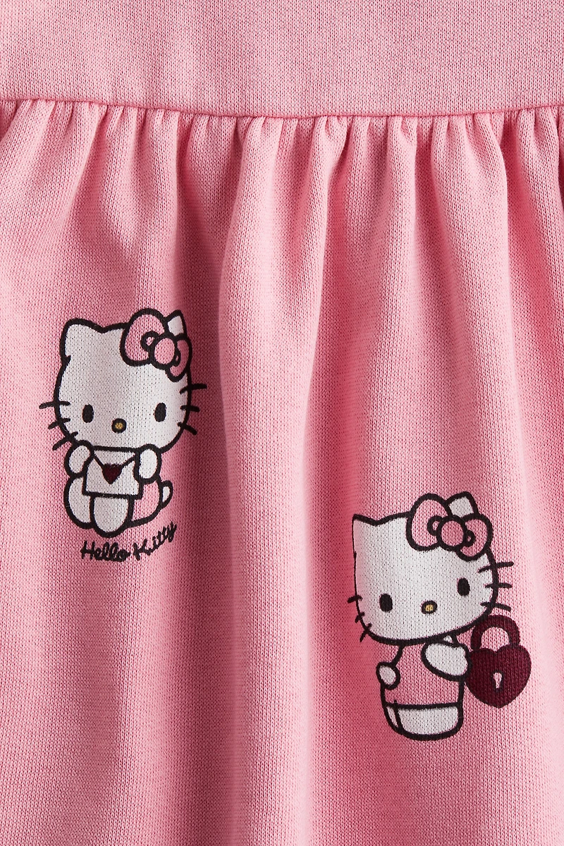 Printed Sweatshirt Dress