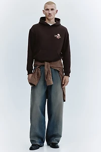 Relaxed-Fit Printed Hoodie