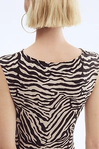 Robe à effet drapé