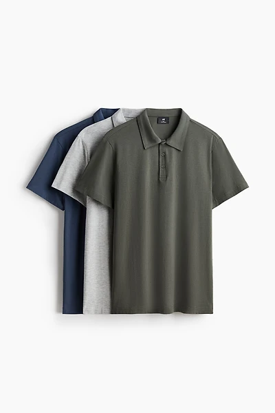 3-Pack Slim-Fit Polo Shirts