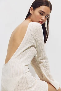 Robe de plage à encolure bateau