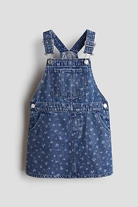Cotton Denim Overall Dress