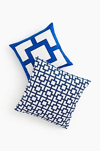 Lot de 2 housses coussin en satin
