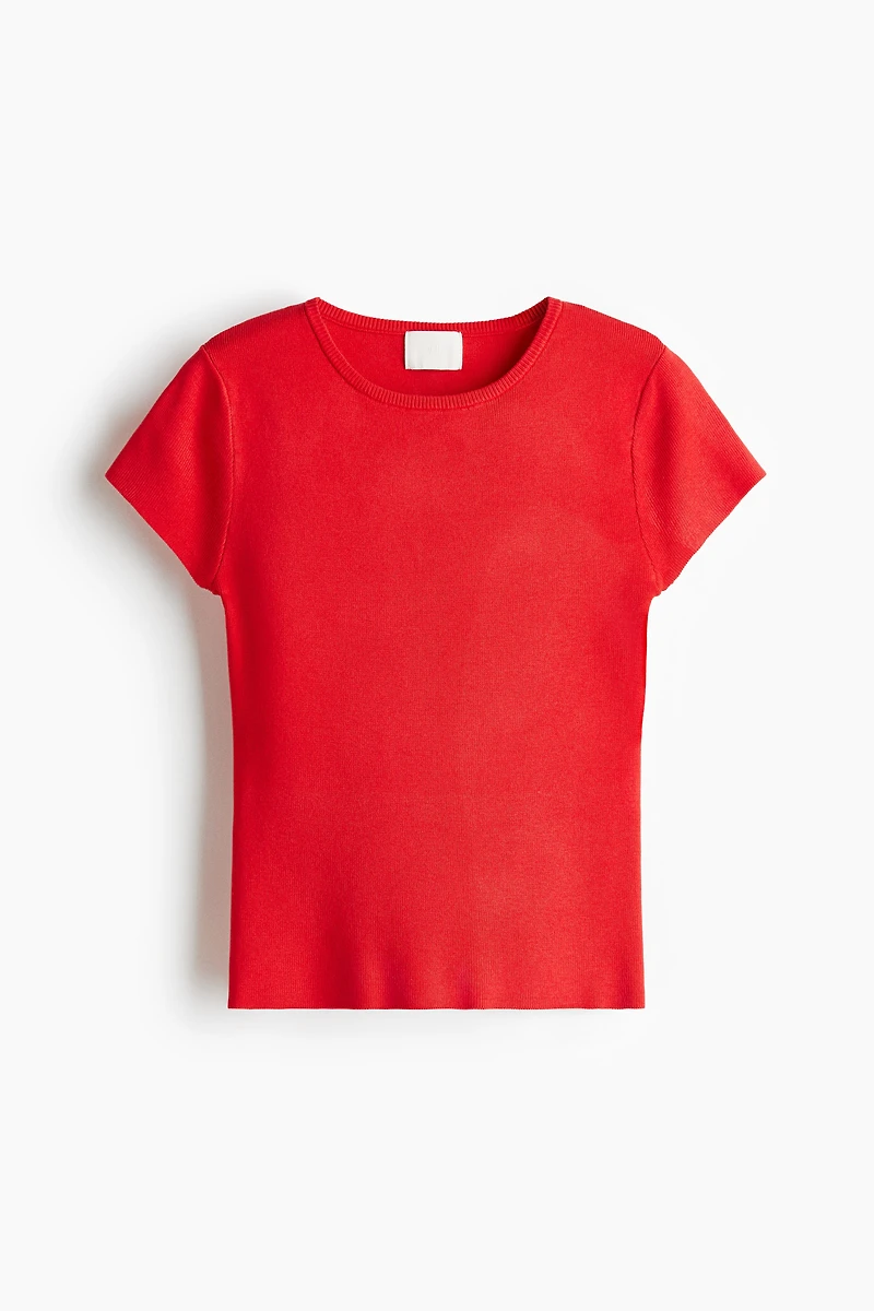 Fine-Knit T-Shirt