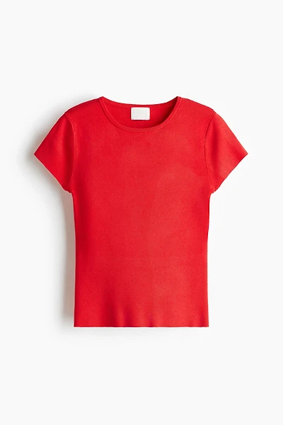 Fine-Knit T-Shirt