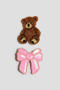 2-Pack Beaded Hair Clips