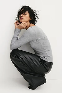 Haut en tricot fin