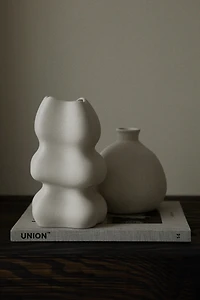 Irregular-Shaped Stoneware Vase