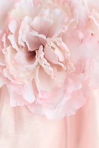 Robe en lin mélangé avec appliqués