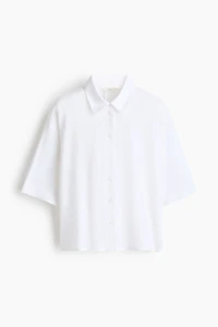 Oversized Linen-Blend Shirt