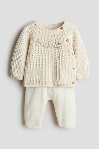 Ensemble 2 pièces en tricot de coton