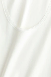 Lace-Trimmed Tank Top