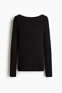 Boat-Neck Cotton Top