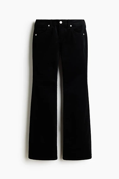 Pantalon évasé en velours côtelé