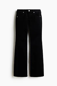Pantalon évasé en velours côtelé