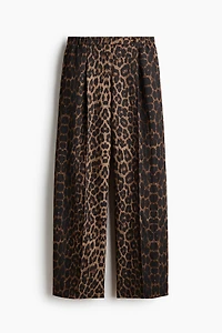 Pantalon tonneau à plis