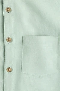 Band-Collar Shirt