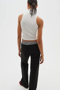 Low-waist Twill Pants