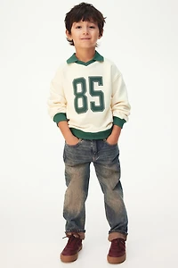 Printed Sweatshirt with Collar